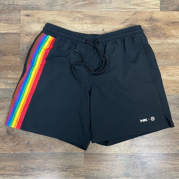 Humankind and Target Collaboration Black Shorts w/ Rainbow Leg Size M - Picture 7 of 7